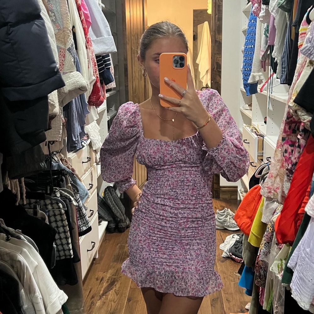 Zara floral mini dress!